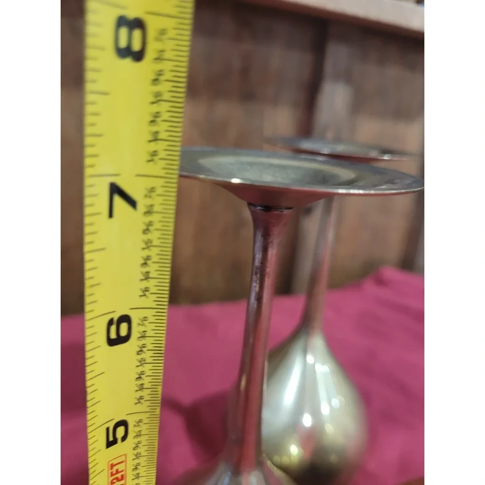 Vintage Pair of Leonard Silver Co. EPNS Silverplated Wine Goblets